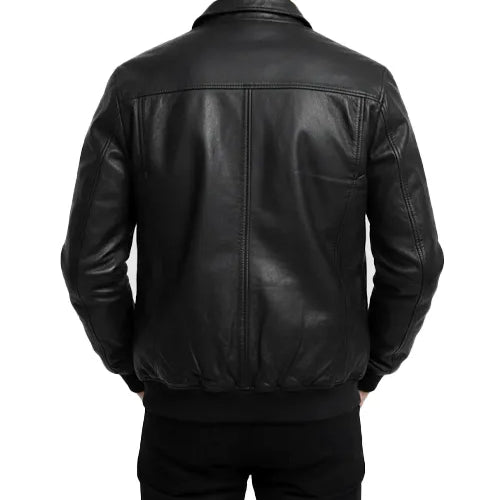 Men’s Top Gun Maverick Bomber Jacket – Brown Leather Classic