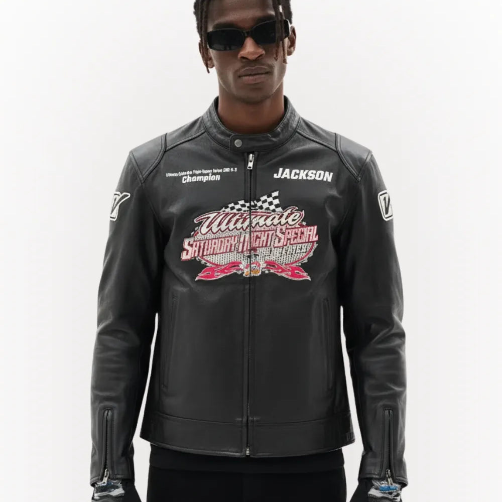 Champion Go Kart Racing Leather Jacket