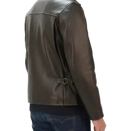 Indiana Jones Leather Jacket - Brown Bomber Style