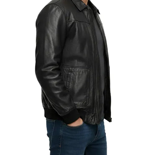 Men’s Top Gun Maverick Bomber Jacket – Brown Leather Classic
