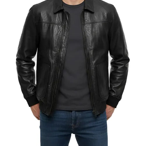 Men’s Top Gun Maverick Bomber Jacket – Brown Leather Classic