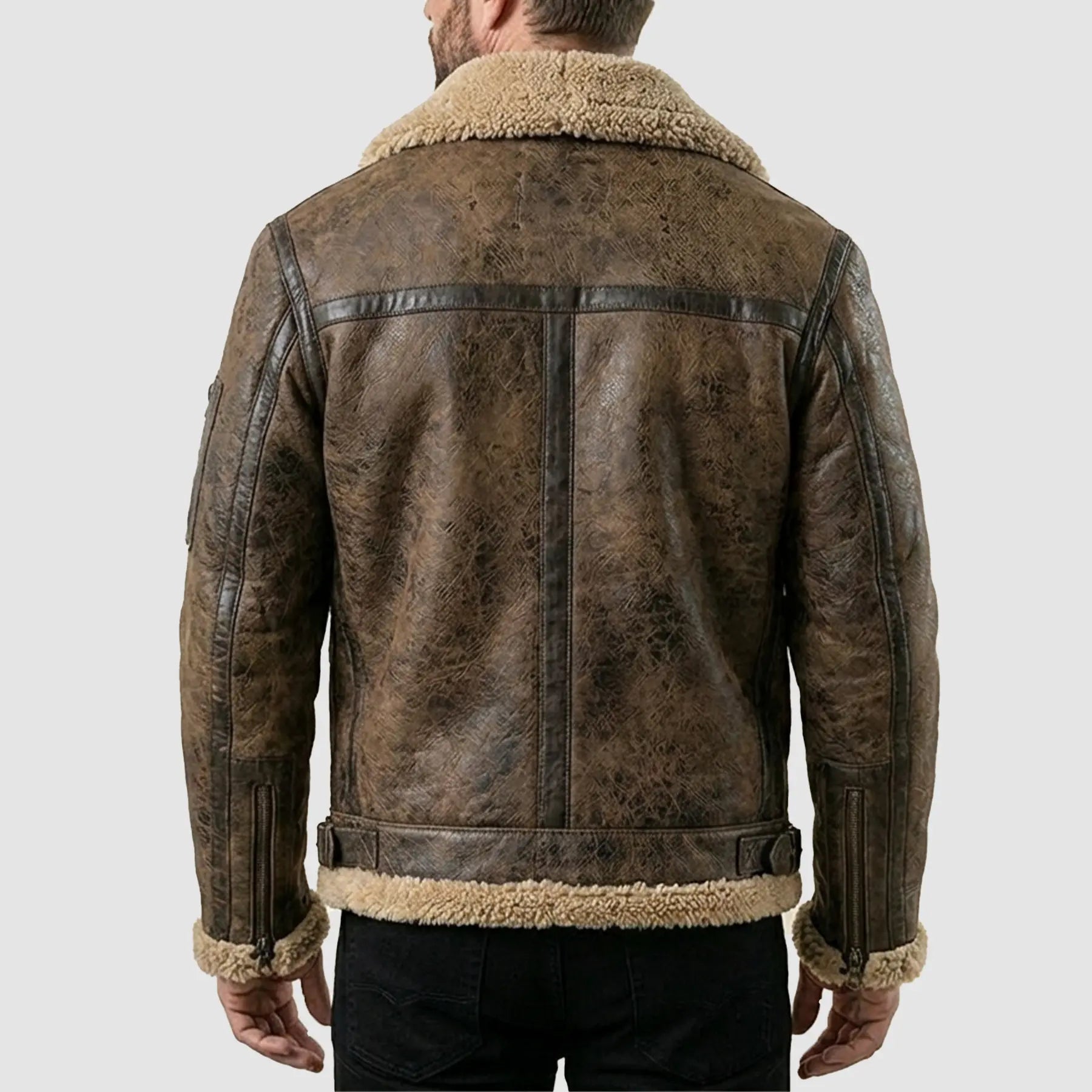 Terminator 2 Arnold Schwarzenegger Brown Leather Jacket