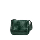 Cobble Intreccio Leather Shoulder Bag - Green