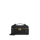 Intrecciato Bang Bang Leather Vanity Bag - Black