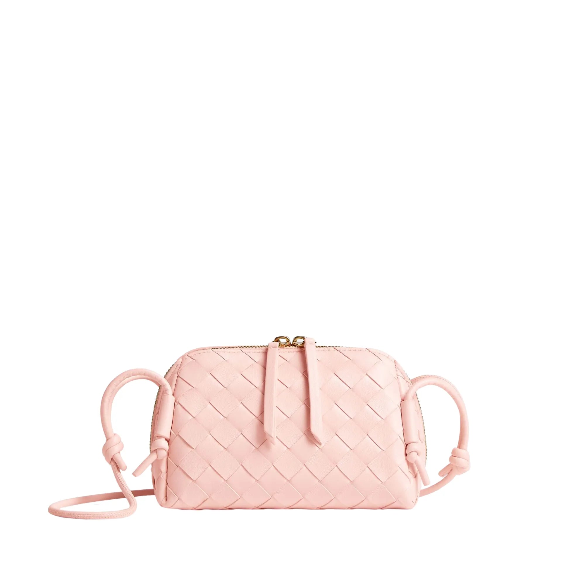 Concert Mini Pouch Intrecciato Leather Crossbody Bag