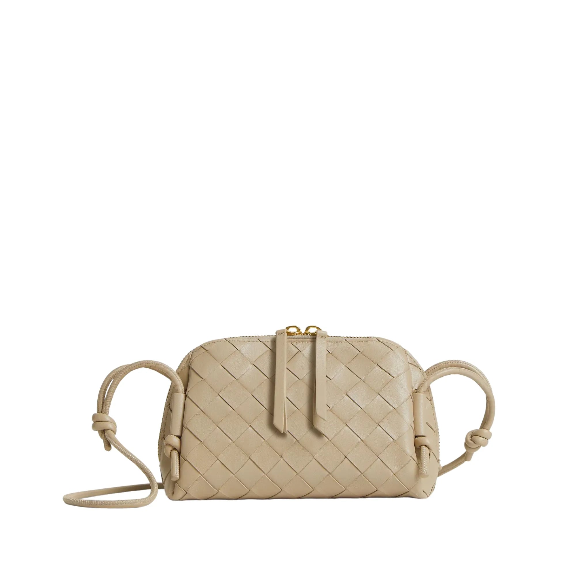 Concert Mini Pouch Intrecciato Leather Crossbody Bag