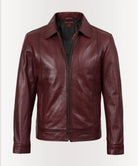 The Harrington Heritage – Burgundy Leather Jacket