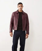 The Harrington Heritage – Burgundy Leather Jacket