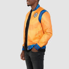 Men’s Goku Orange Bomber Jacket – Anime-Inspired Style