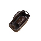 Espresso Suede Mini Book Tote Bag