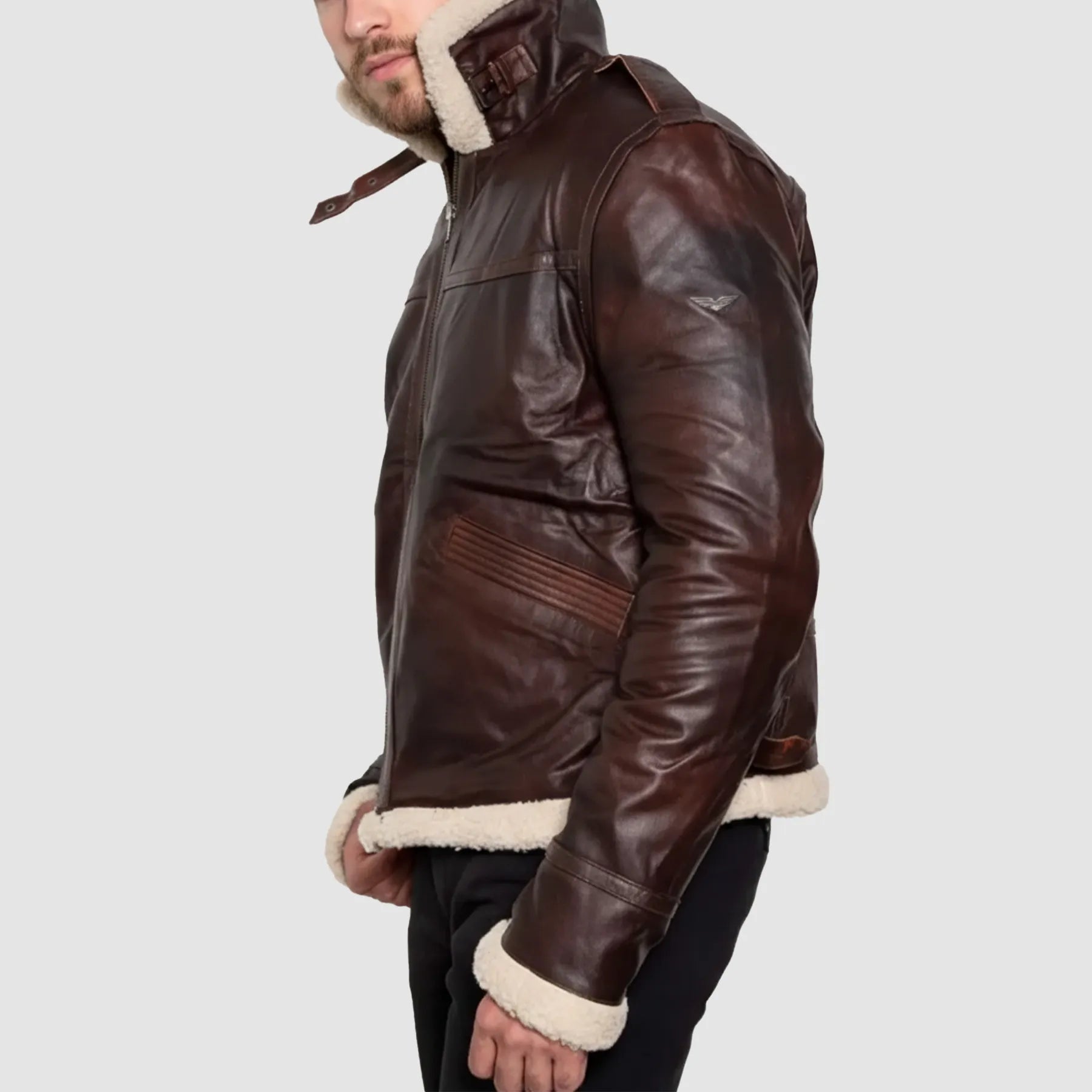 Men's Brown Resident Evil 4 Leon Kennedy Leather Jacket