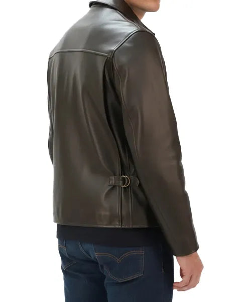 Indiana Jones Leather Jacket - Brown Bomber Style