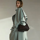 Clementine Bag Coffee Pebbled Leather Crossbody