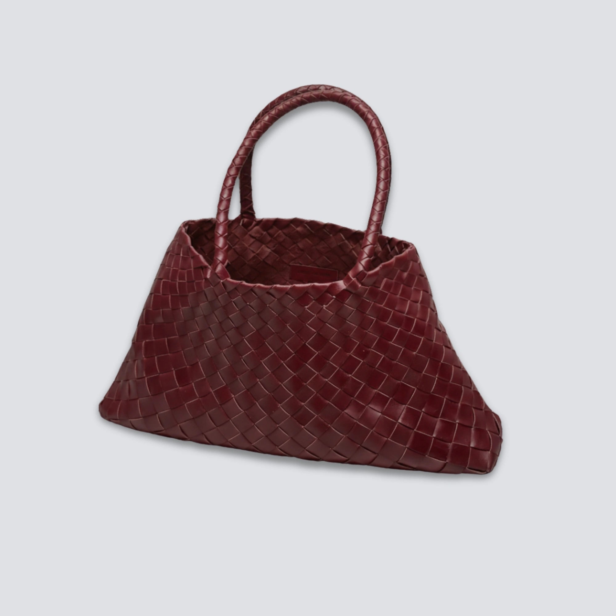 Santa Croce Big Red Woven Leather Bag