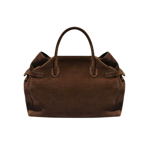 The Everyday Tote Bag Brown Suede
