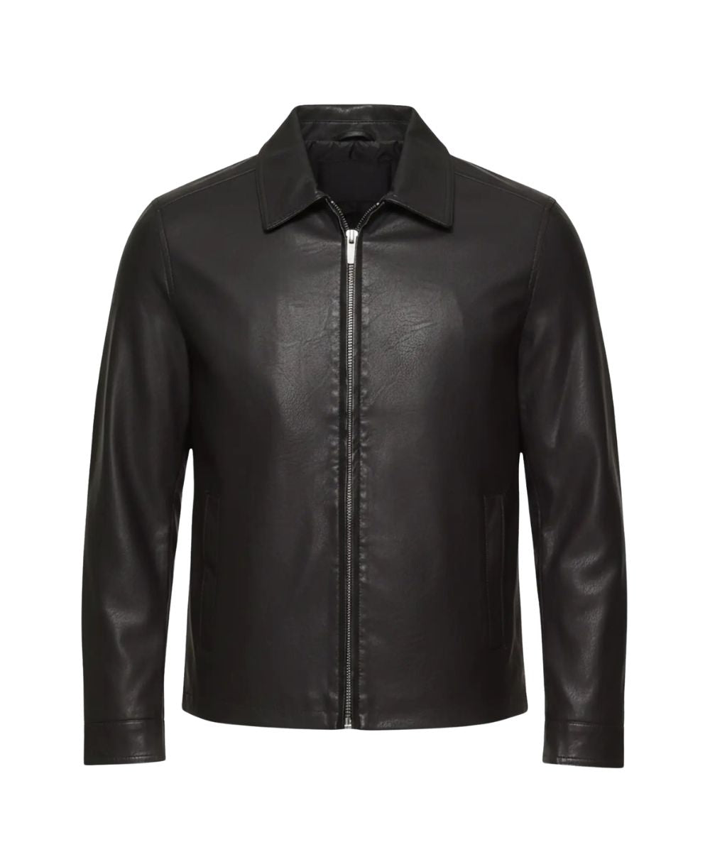 Tony Soprano Black Leather Jacket