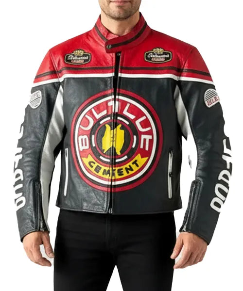 Bultaco Cemoto Racing Leather Jacket - Genuine Cowhide