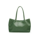 Cassidy Woven Slouchy Leather Bag – Green