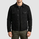 Men's Denim Trucker Jacket – Classic Black