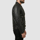 Terminator 2 Black Biker Leather Jacket for Men