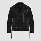Terminator 2 Black Biker Leather Jacket for Men