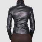 Y2K Black Leather Moto Jacket